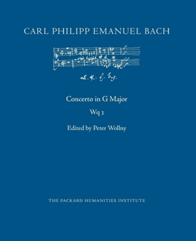 Concerto in G Major, Wq 3 (CPEB:CW Offprints)