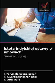 Paperback Istota indyjskiej ustawy o umowach [Polish] Book