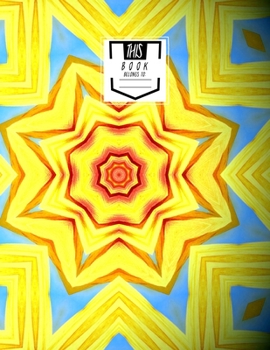 Notebook: Square Rounds- College Ruled, Lined, Large Notebook