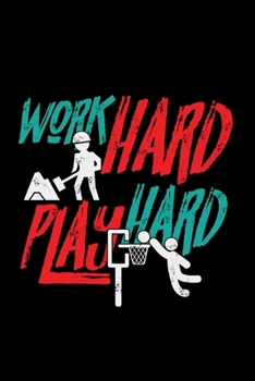 Work hard play hard: 6x9 Labor day | blank with numbers paper | notebook | notes