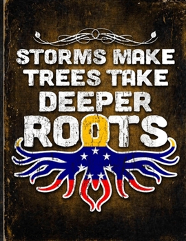 Storms Make Trees Take Deeper Roots: Venezuela Flag Customized Personalized Gift for Venezuelan Coworker Friend  Planner Daily Weekly Monthly Undated Calendar Organizer Journal