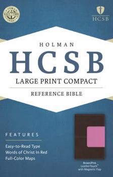 Imitation Leather Large Print Compact Reference Bible-HCSB-Magnetic Flap [Large Print] Book