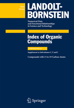 Hardcover Compounds with 13 to 19 Carbon Atoms: Supplement to Subvolumes C, F and I Book