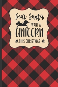 Dear Santa: Journal For Christmas, Notebook For Adults, Teens, Children/Kids - Buffalo Plaid Red Design, Reindeer - 120 Lined Pages - 6 x 9 (Composition Book, Writing Pad)