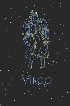 Paperback Notebook - Zodiac Sign Virgo: Horoscope Notepad, Astrology Journal, Diary, 120 Pages, blanc Dot Grid, 6" x 9" Book