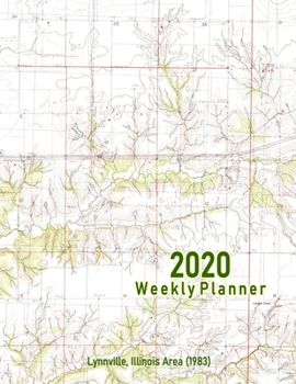 2020 Weekly Planner: Lynnville, Illinois Area (1983): Vintage Topo Map Cover
