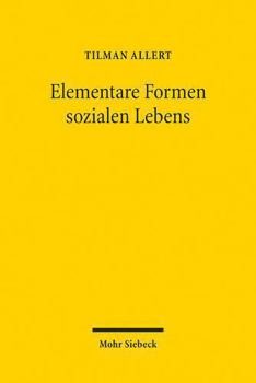 Paperback Elementare Lebensformen Sozialen Lebens [German] Book