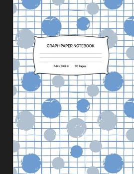 Paperback Graph Paper Notebook: Grid Paper Notebook, Quad Ruled, Graphing Paper Book, Blue Circles Grid Book