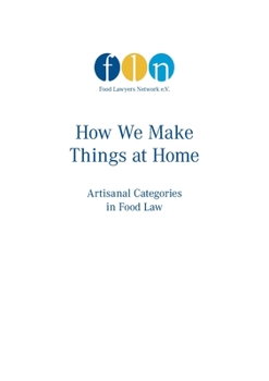 Paperback How we make things at home: artisanal categories in food law Book