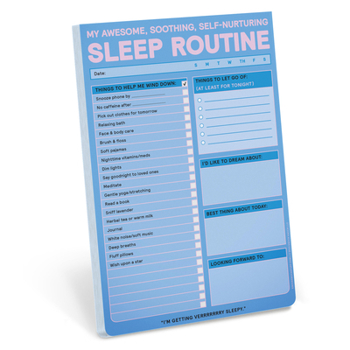 Misc. Sleep Routine Pad: My Awesome, Soothing, Self-Nurturing Sleep Tracker Note Pad Book