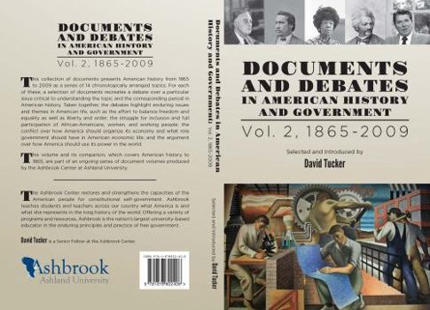 Paperback Documents and Debates in American History and Government, Vol. 2, 1865-2009 Book