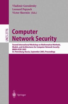 Paperback Computer Network Security: Second International Workshop on Mathematical Methods, Models, and Architectures for Computer Network Security, MMM-Acns 20 Book