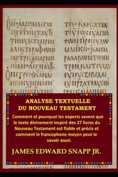 Paperback Analyse Textuelle du Nouveau Testament [French] Book