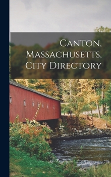 Hardcover Canton, Massachusetts, City Directory Book