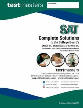 Spiral-bound Complete Solutions to the College Board's Official SAT Study Guide: For the New SAT (Test Masters Books) Book