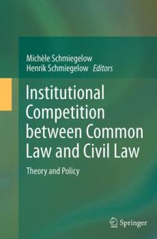 Paperback Institutional Competition Between Common Law and Civil Law: Theory and Policy Book