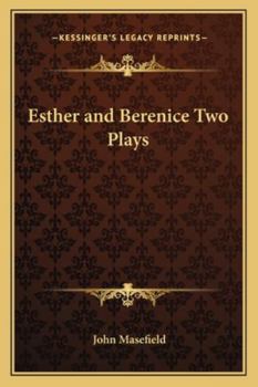 Esther and Berenice Two Plays