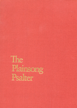 Hardcover Plainsong Psalter Book