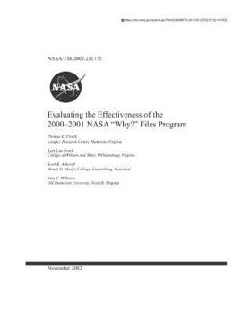 Paperback Evaluating the Effectiveness of the 2000-2001 NASA "why?" Files Program Book