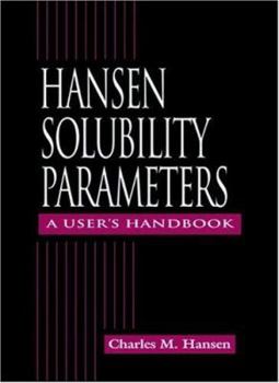 Hardcover Hansen Solubility Parameters Book