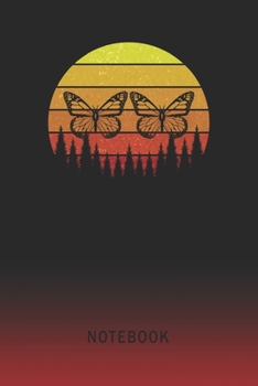 Notebook: Butterflies Blank Wide Ruled Lined Paper Notepad | Writing Pad Journal | Assignments Taking Class Notes Homework Studying Math Science ... & University Organizer | Student Teacher