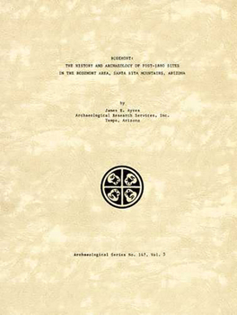 ANAMAX-Rosemont Project: Volume 2, Pt. 1 - Book  of the Arizona State Museum Archaeological Series