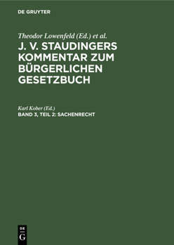 Hardcover Sachenrecht: Teil 2: §§ 1018-1296 [German] Book