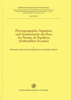 Hardcover Physiogeographie, Vegetation Und Syntaxonomie Der Flora Des Paramo de Papallacta (Ostkordillere Ecuador) [German] Book