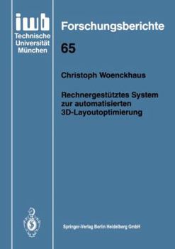 Paperback Rechnergestütztes System Zur Automatisierten 3d-Layoutoptimierung [German] Book