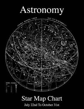 Paperback Astronomy Star Map Chart July 22nd To October 31st Book