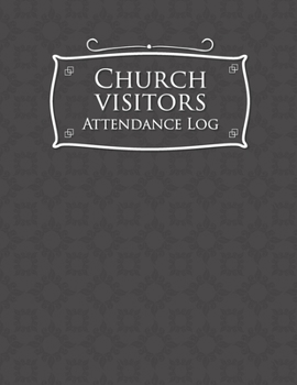 Paperback Church Visitors Attendance Log Book