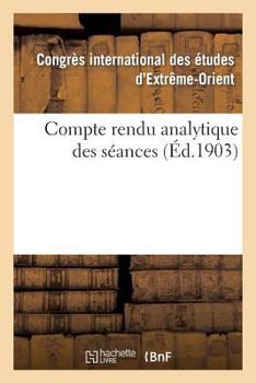 Paperback Compte Rendu Analytique Des Séances [French] Book