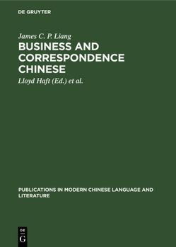 Hardcover Business and Correspondence Chinese: An Introduction Book