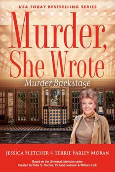 Paperback Murder, She Wrote: Murder Backstage Book