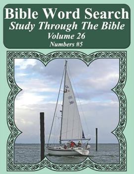 Paperback Bible Word Search Study Through The Bible: Volume 26 Numbers #5 [Large Print] Book