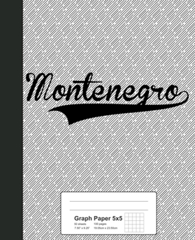 Paperback Graph Paper 5x5: MONTENEGRO Notebook Book