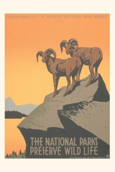 Paperback Vintage Journal Big Horn Sheep, Travel Poster Book