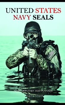 Paperback United States Navy Seals Note Monthly 2020 Planner 12 Month Calendar Book