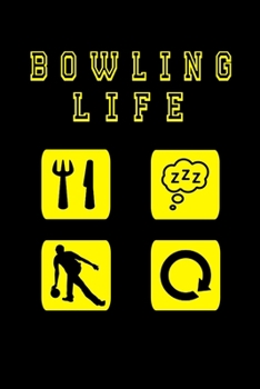 Bowling Life: 6x9 Ruled Notebook, Journal, Daily Diary, Organizer, Planner