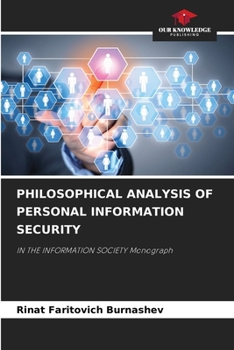 Paperback Philosophical Analysis of Personal Information Security Book