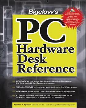 Paperback Bigelow's PC Hardware Desk Reference [With CDROM] Book