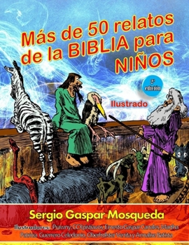 Paperback M?s de 50 relatos de la Biblia para ni?os: Ilustrado [Spanish] Book