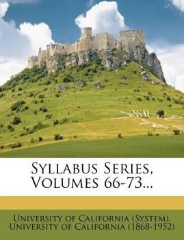 Paperback Syllabus Series, Volumes 66-73... Book