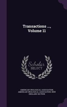 Hardcover Transactions ..., Volume 11 Book