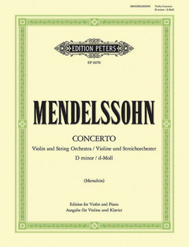 Paperback Violin Concerto in D Minor Mwv O3 (Edition for Violin and Piano) Book