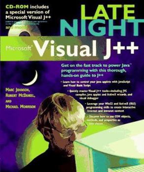 Paperback Late Night Microsoft Visual J++ [With CDROM] Book