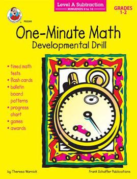 Paperback Level A Subtraction: Minuends 0 to 10, Grades 1 - 2: Developmental Drill Book