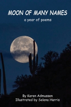 Paperback Moon of Many Names: a year of poems Book