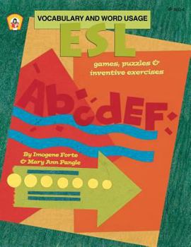 Paperback ESL Vocabulary and Word Usage Games, Puzzles, and Inventive Exercises Book