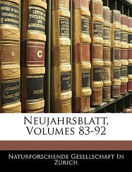 Paperback Neujahrsblatt, Volumes 83-92 [German] Book